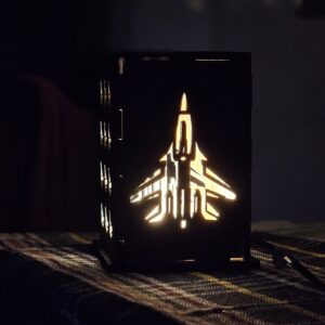 LED   LAMP  WITH  FIGHTER IMAGE